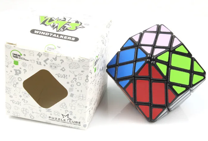

Lanlan 4x4 Rhombic Dodecahedron Cube Puzzle Black Gift Idea for X'mas birthday