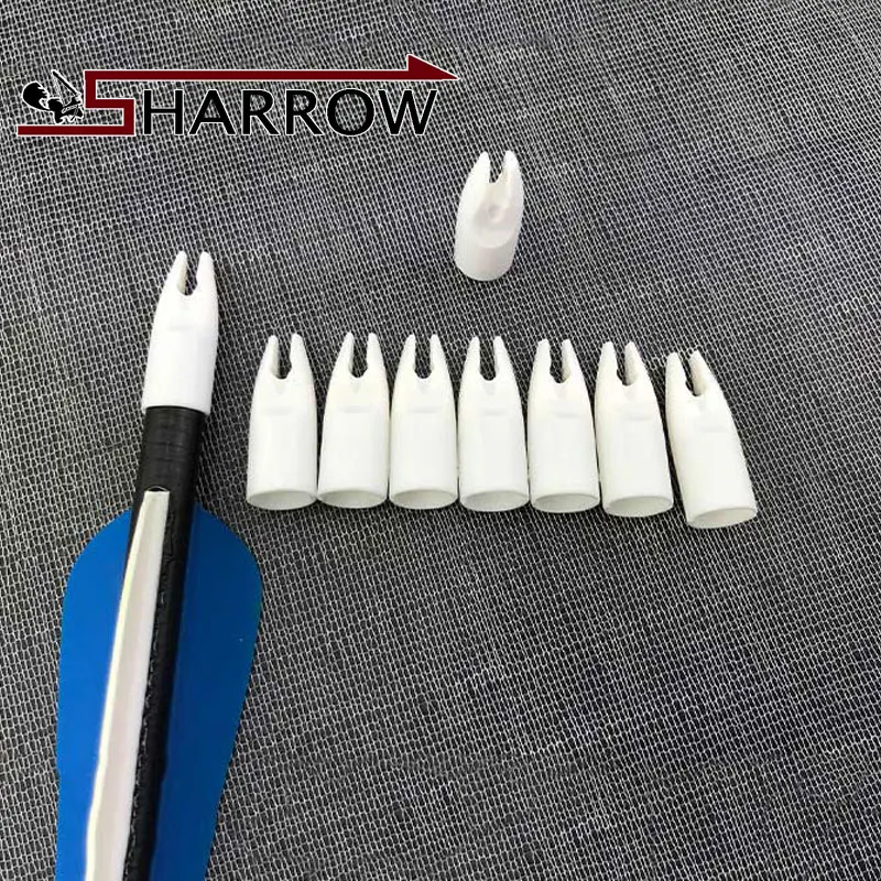 50 Pcs 8 Colors 8mm Arrow Nocks For Archery Wood And Bamboo Arrows
