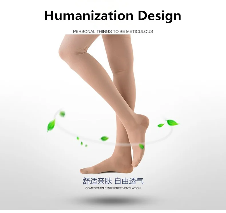 Cheap Price High Quality Medical Varicose Elastic Sockstight Medical Compression Stockings Above Knee OpenClose Toe (3)