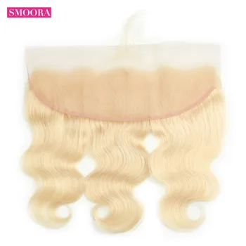 Brazilian Human Hair #613 Bleach Blonde Lace Frontal Closure 13x4 Free Part Body Wave Non Remy Light Blonde Lace Frontal 130% Brazilian Human Hair #613 Bleach Blonde Lace Frontal Closure 13x4 Free Part Body Wave Non Remy Light Blonde Lace Frontal 130%