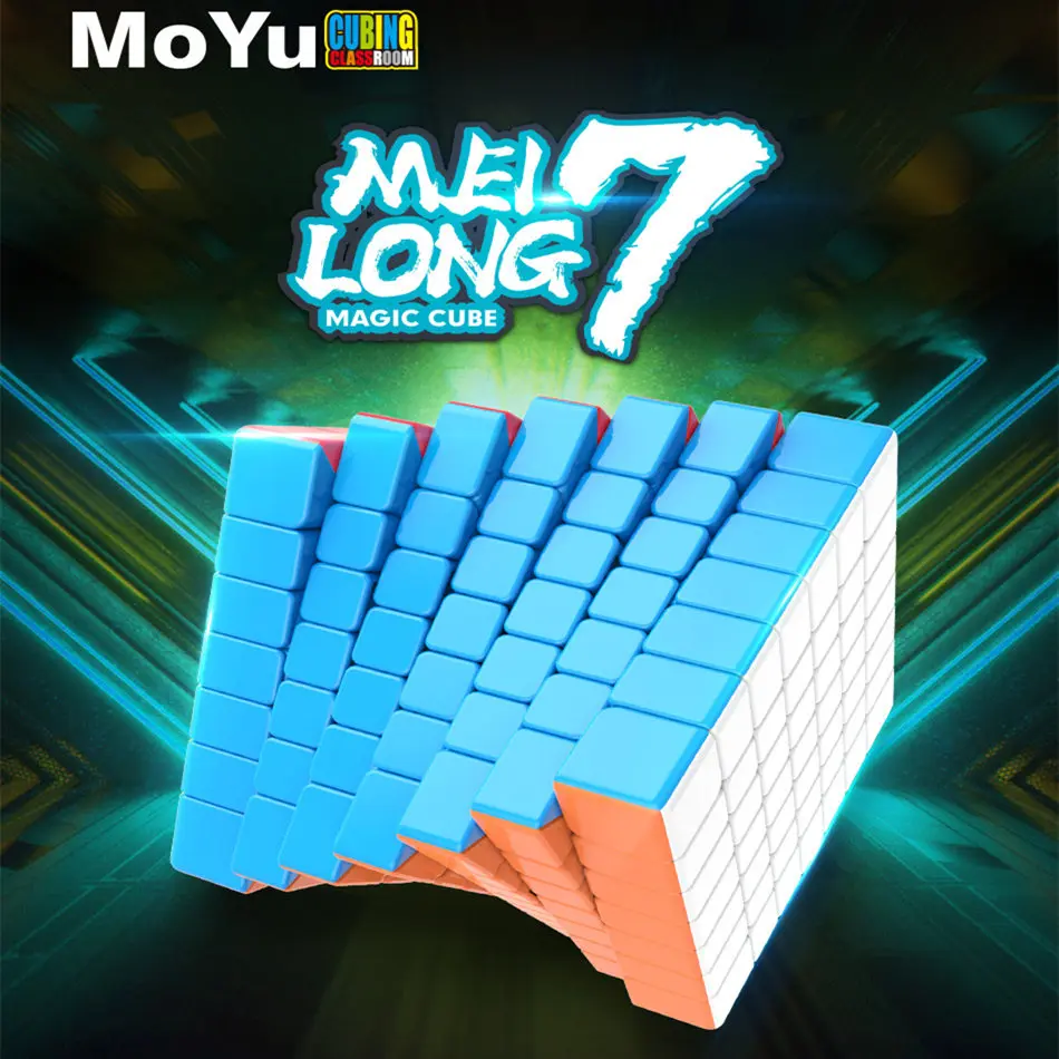 Moyu 7x7 Кубик Рубика Meilong 7x7x7 волшебный куб 7 слоев скоростной профессиональные