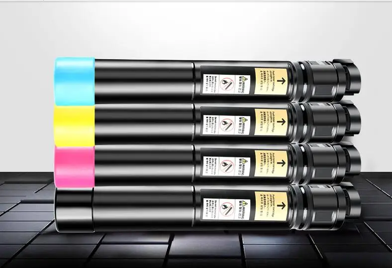 4PCset new Color Toner Cartridge laser printer toner compatible for xerox C3375 7545 7556 5570 3370 7535 copier toner kit KCMY  190usd