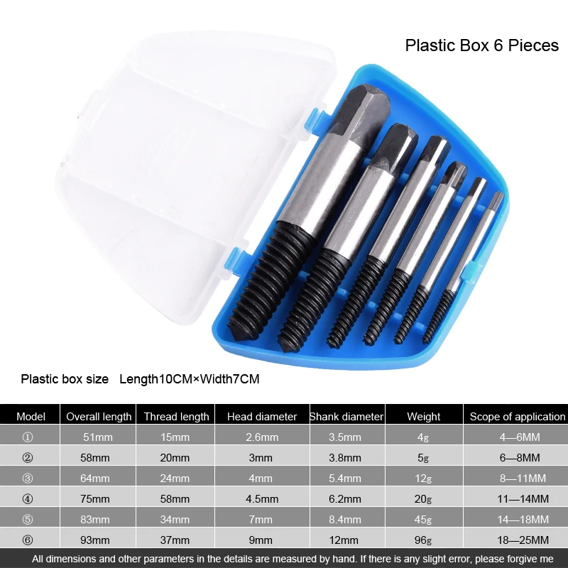 Винт экстрактор сломанной скорости поврежденный Винт экстрактор инструменты сверла руководство набор сломанный болт для удаления легкий набор