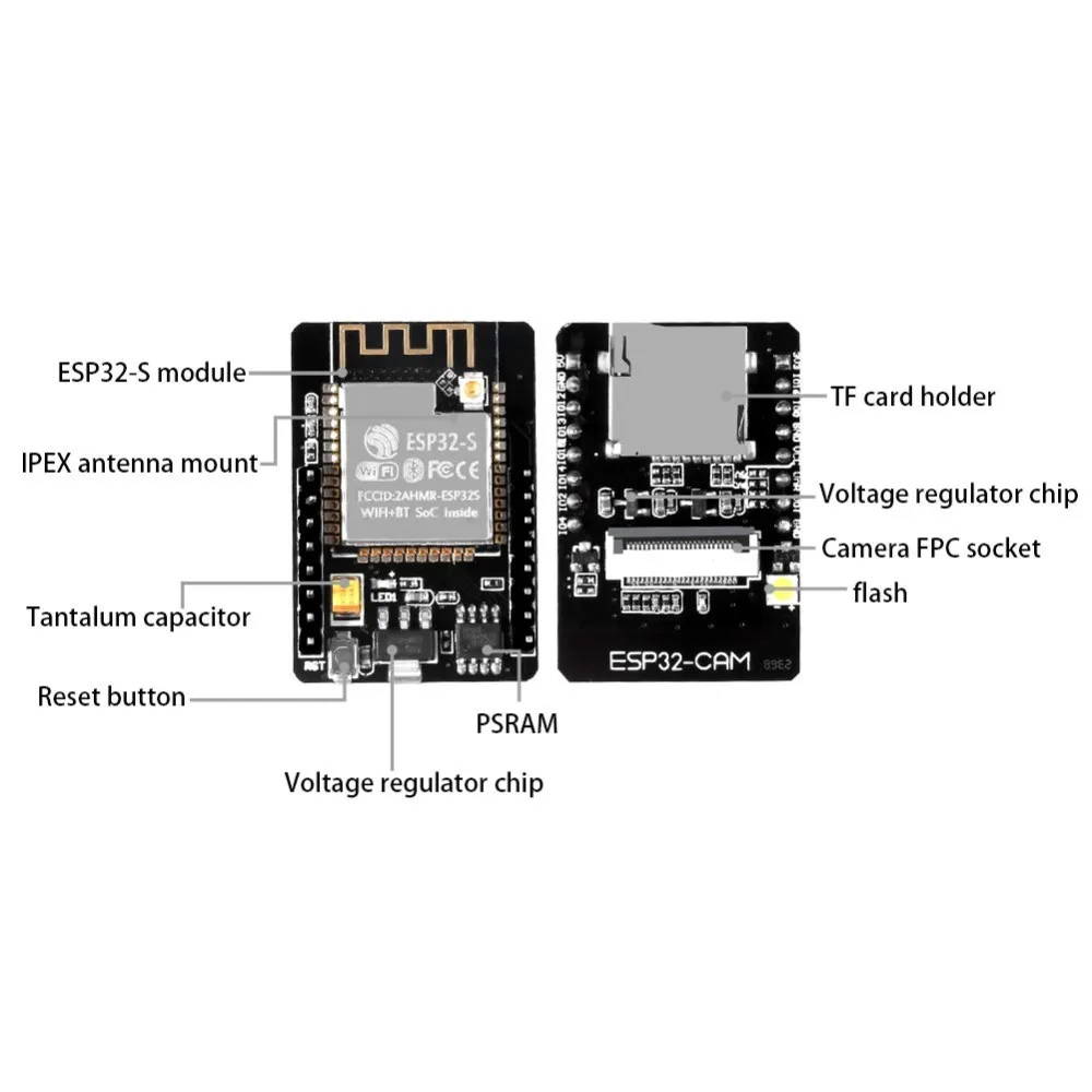 Камера ESP32 внешний модуль Wi Fi макетная плата с последовательным 5 В Bluetooth модулем