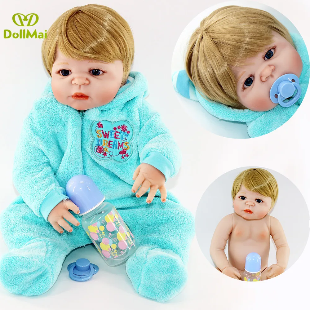 

55cm Full Body Silicone Reborn Dolls Lifelike Baby boy girl dolls reborn Boneca toy Reborn Realista Child gift