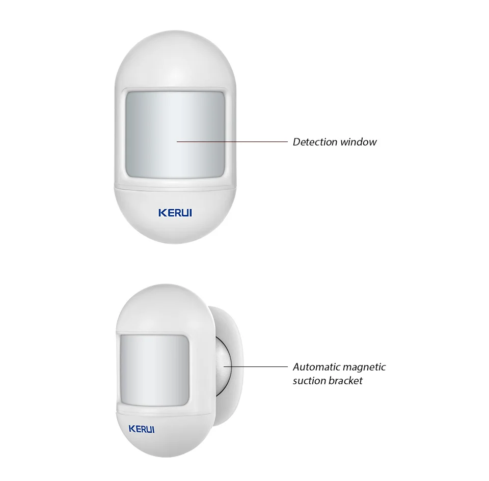 KERUI беспроводной мини-дизайн PIR детектор движения Пассивный инфракрасный датчик сигнализации с магнитным поворотным основанием для домашней сигнализации