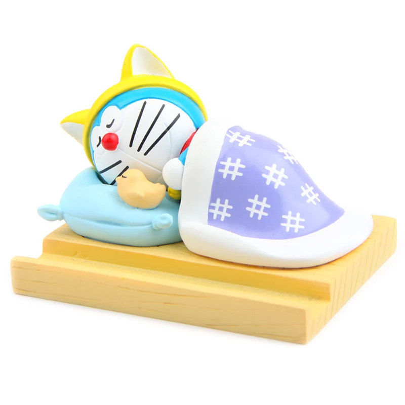 

1pcs Japanese Animated Movie Doraemon Figures Toys Cell phone stand PVC Action Figures Toys Gifts for Kids Children