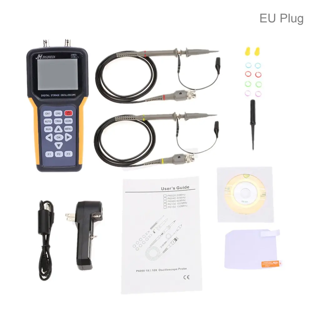 

JDS2022A 20MHz Bandwidth 2 Channels Handheld Digital Oscilloscope 200MSa/s LCD Oscilloscope Sample Rate In Stock