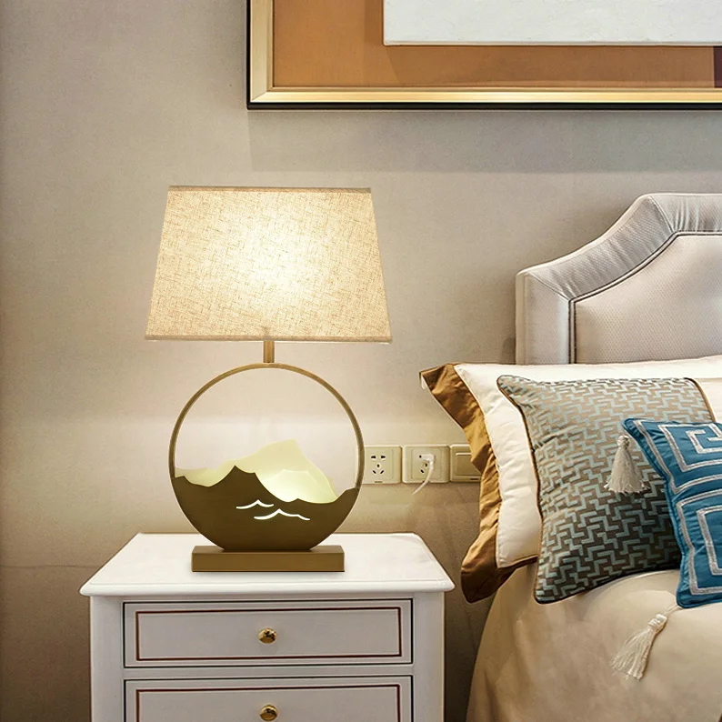 

led e27 Modern Iron Fabric Acryl Gold LED Lamp.LED Light.Table Lamp.Desk Lamp.LED Desk Lamp For Bedroom Foyer