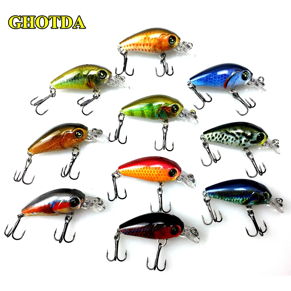 

1PC Wobblers Jerkbait 10 Colors 4.7cm 4g Hard Bait Small Minnow Fishing lures
