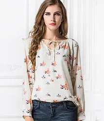 Большие размеры blusas femininas 2019 тропический Винтаж для женщин блузка элегантный цветочный дешевая одежда из Китая импортные desigual roupas