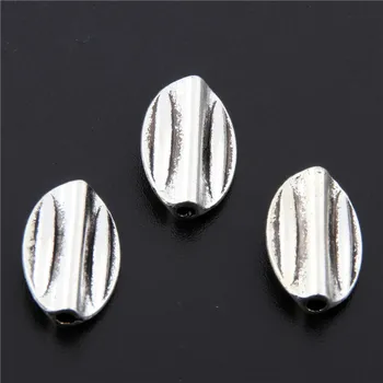 

40pcs Silver Color Irregular Beads Small Hole Charms Fir Bracelet Jewelry Making Wholesale A2658