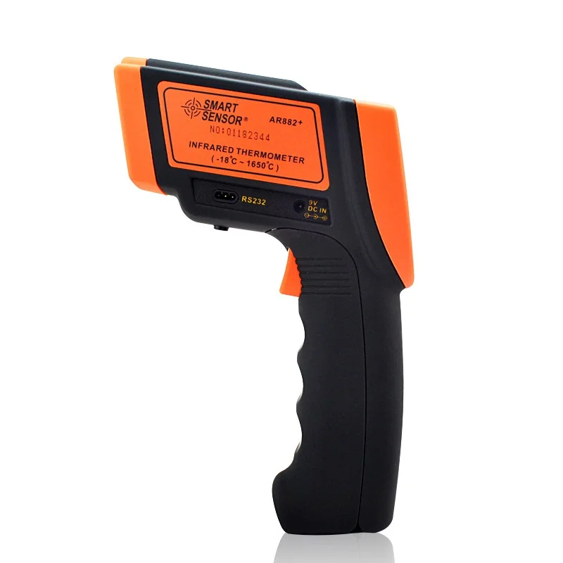 Smart sensor AR882+ Digital non-contact IR infrared thermometer with USB RS232 1650C infrared temperature meter Thermometer gun Smart sensor AR882+ Digital non-contact IR infrared thermometer with USB RS232 1650C infrared temperature meter Thermometer gun