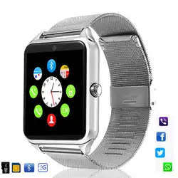 Z60 Смарт-часы GT08 плюс металлический ремешок Bluetooth наручные Smartwatch Поддержка Sim карты памяти Android и IOS нескольких языков PK S8 V8 Y1 X7D