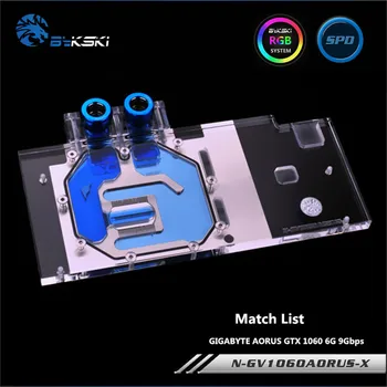 

Bykski Full Coverage GPU Water Block For GIGABYTE AORUS GTX 1060 6G 9Gbps Graphics Card N-GV1060AORUS-X