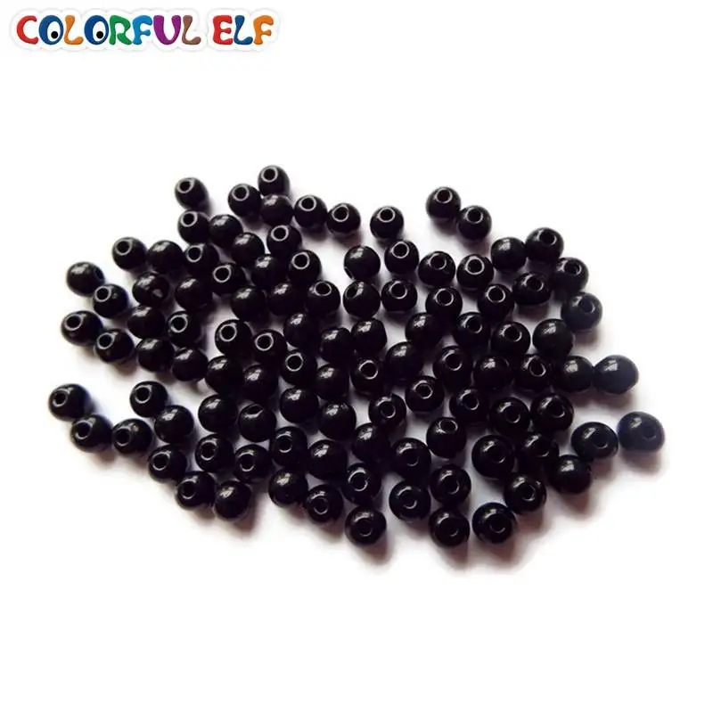 

Free Shipping Wholesale 600pcs 4mm/5mm/6mm/8mm/10mm/12mm Black Bead Eyes Can Sewing