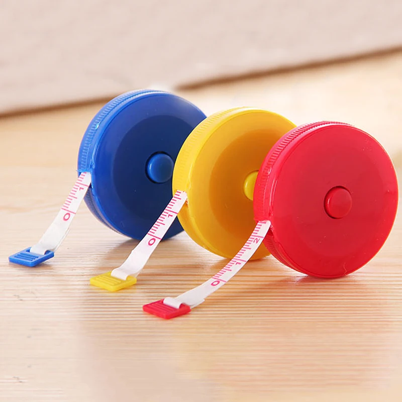 

New high quality automatic retractable color tape measure 1.5 meters portable carry cute mini round tape measures
