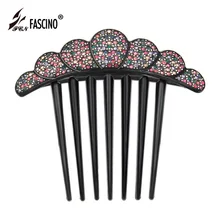 Женская мода стразы гребни для волос Роскошные Полный Дрель аксессуары для волос из ацетатного волокна свадебные шпильки головной убор Тиара(EY880001