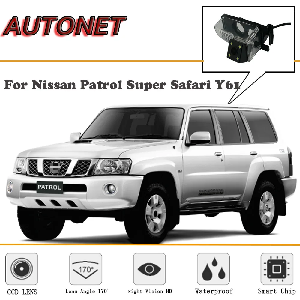 AUTONET камера заднего вида для Nissan Patrol Y61 Patrol 4WD Super Safari/CCD/ночное видение/резервная камера/камера номерного знака