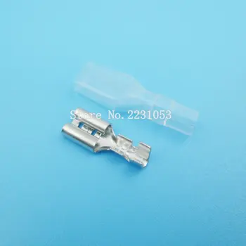 

200PCS/LOT 100Sets 4.8mm Crimp Terminal Female Spade Connector Splice With Case
