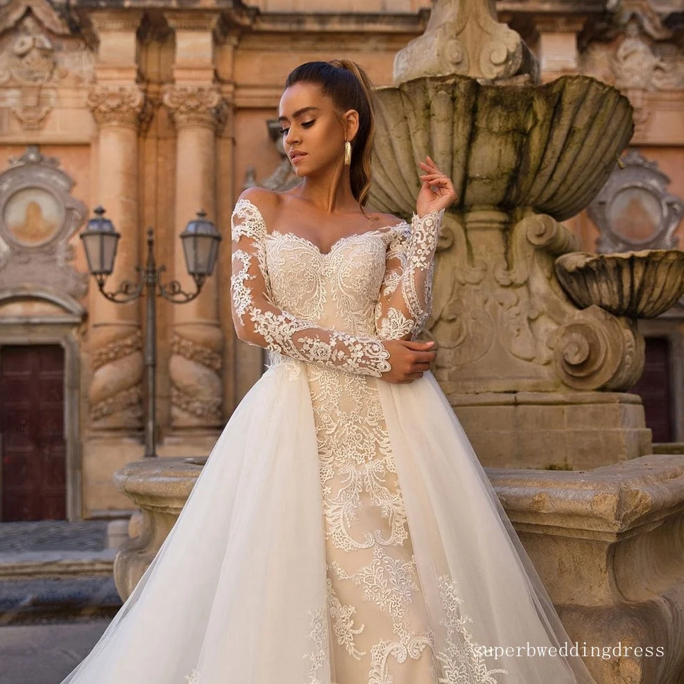 Wedding Dress | Detachable Skirt | Bride Dress with Removable Train | Bridal Gown image 6