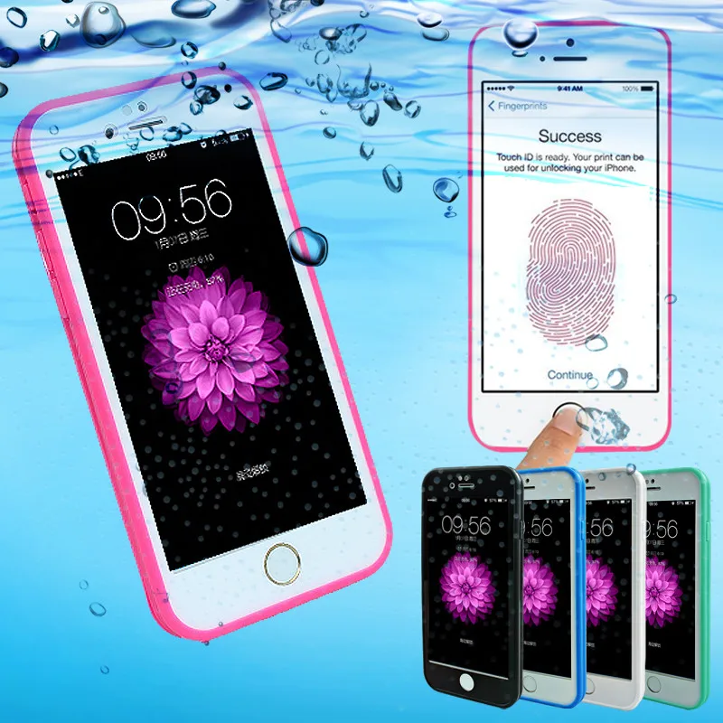 Waterproof Shockproof Dustproof Diving  cases cover for iphone 5s 6 6s 6 Plus 6s Plus Phone Bag Shell freefall phone cover