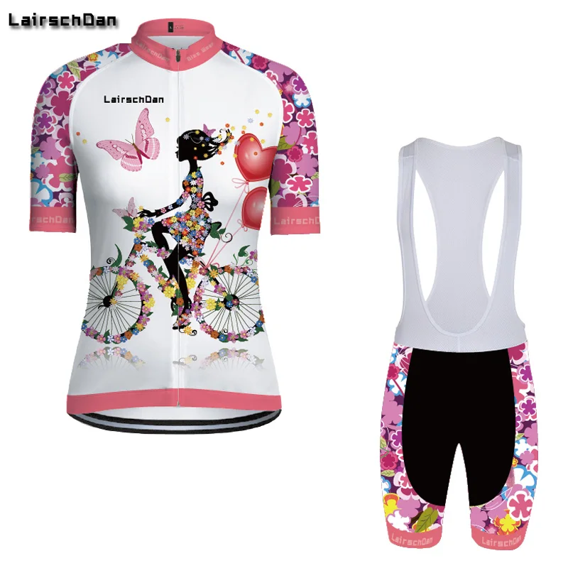 

SPTGRVO LairschDan 2019 pink cycling jersey clothing set women road bicycle clothes kit uniform mtb bike outfit maillot culotte