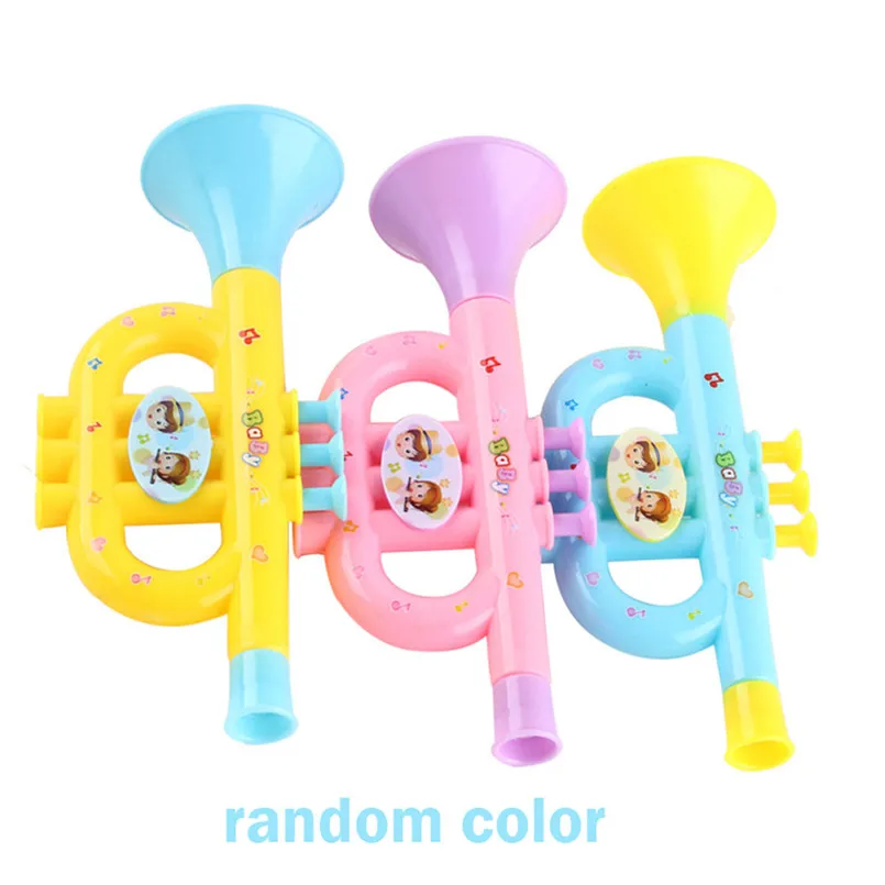 1 шт., детские игрушки, рожок, цветная пластиковая труба, гудок, пластиковый детский музыкальный инструмент, Игрушки для раннего образования, Oyuncak Juguetes20 - Цвет: Random  COLOR