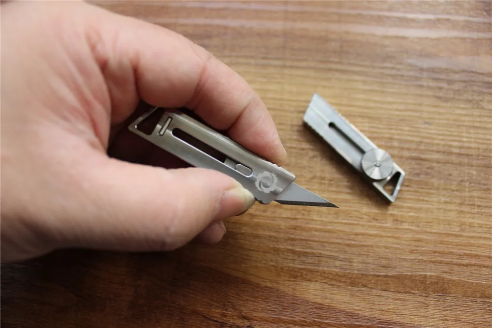 EDC инструмент титановый мини нож художественный резак нож-брелок нож Открыватель коробок офисные канцелярские ножи