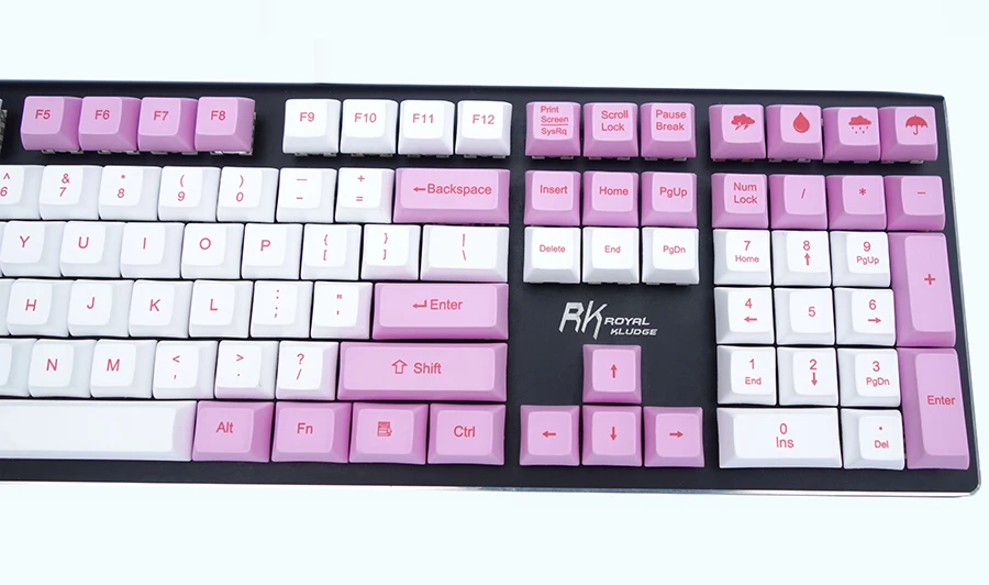 NPKC 108 key DSA Keycaps PBT краситель сублимационная верхняя печать с новинкой для Cherry MX