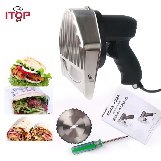 Fast Delivery! Professional Electric Shawarma Doner Kebab Knife,Kebab