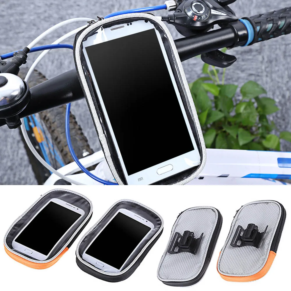 4.7/5.5 inch Waterproof Bicycle Handlebar Cell Phone Case GPS Mount Cycling Bag Newin Wallet