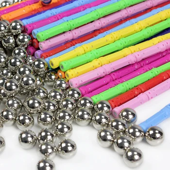 

Magnetic Sticks & Metal Balls DIY Magnet Building Blocks Toy DIY Designer Educational Construction Toys Set For Children