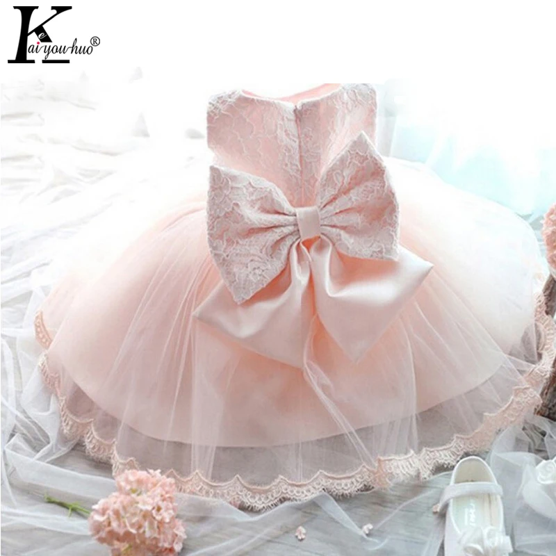 Vestido Infantil Summer Dress Baby Girls Party Dresses For Kids Lace Girls Clothes Princess Wedding Dress Bowknot Toddler Dress kids girls dresses for party and wedding 2016 summer lace flowers princess dress for girls clothes vestido pink yellow green