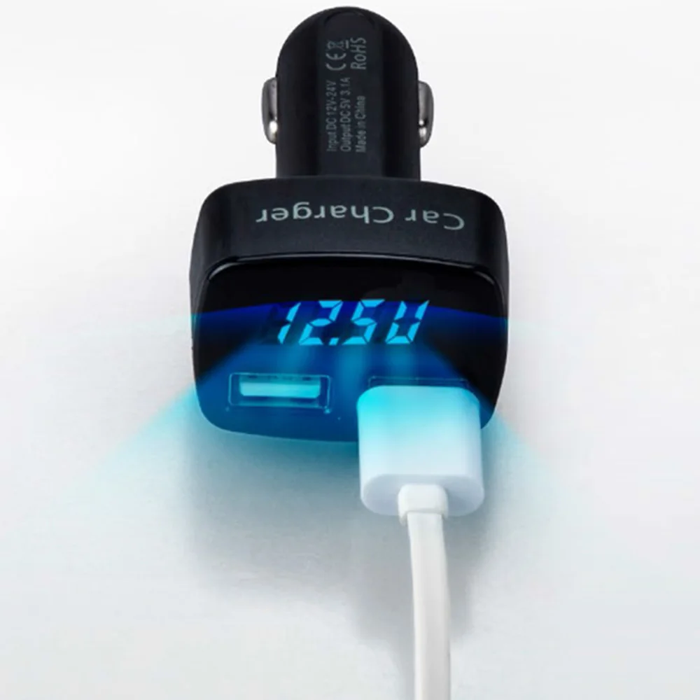 Устройство для автомобиля с двумя портами USB Зарядное устройство 5 V 3 1 A быстрой