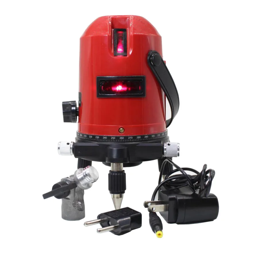 

2019 new 5 lines 6 points laser level, 360 degree rotary cross laser line level,with outdoor mode and tilt mode free shipping
