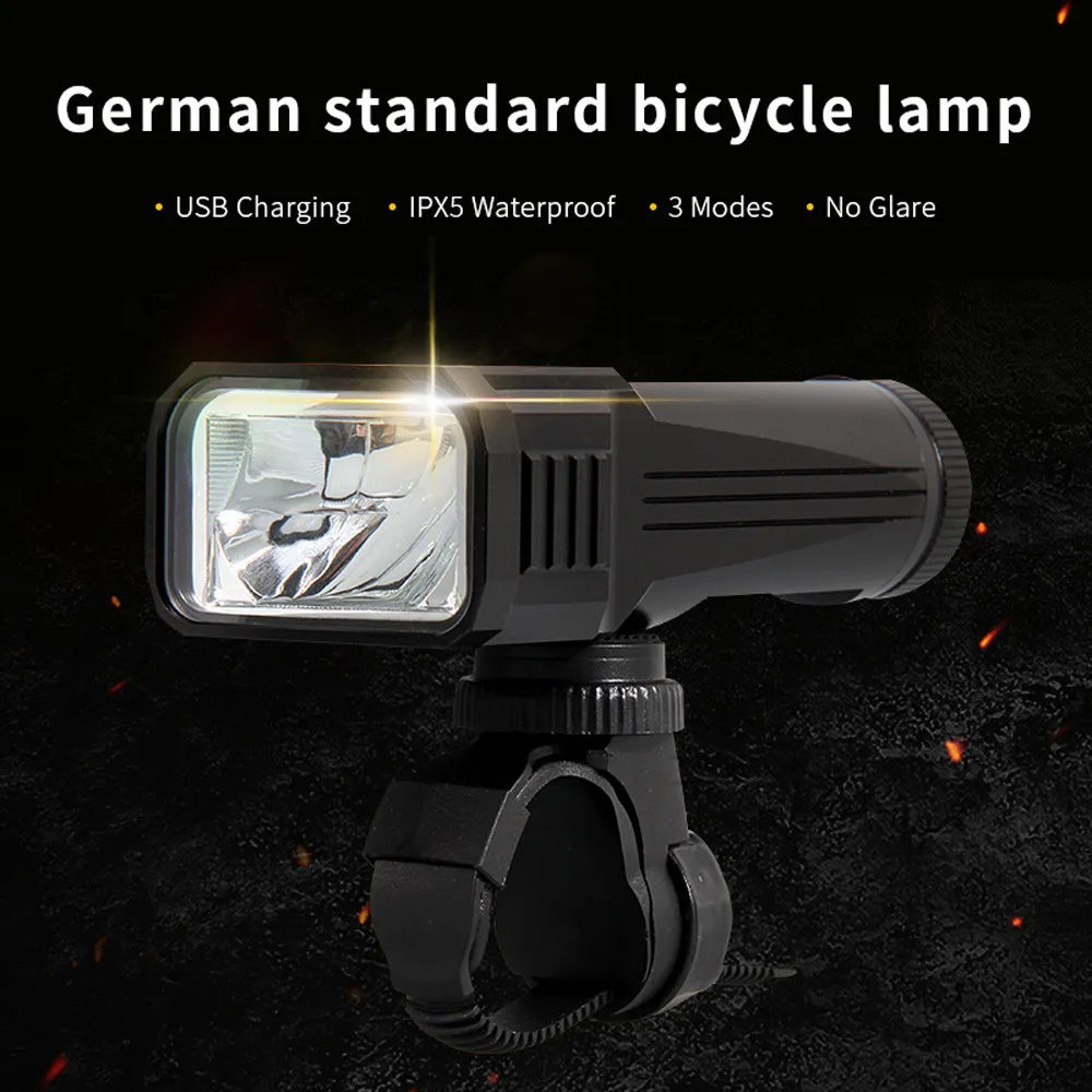 Cheap For Bicycle Head Light Front Handlebar Lamp Flashlight 1000LM Waterproof LED 100000 hours 3.7V 7500K Black White #5S06 19