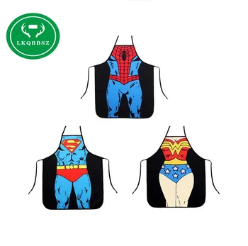 

Kitchen Apron Funny BBQ Cooking Apron for Women Naked Men Women Sexy apron Rude Cheeky Kitchen Cotton Cartoon Pattern