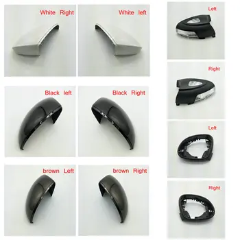 

Apply to tiguan Reversing mirror housing Cornering lamp Rearview Mirror Border Black, white and brown