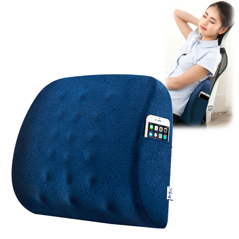 Annuona Memory Foam Velvet Back Seat Cushion Pillow For ...