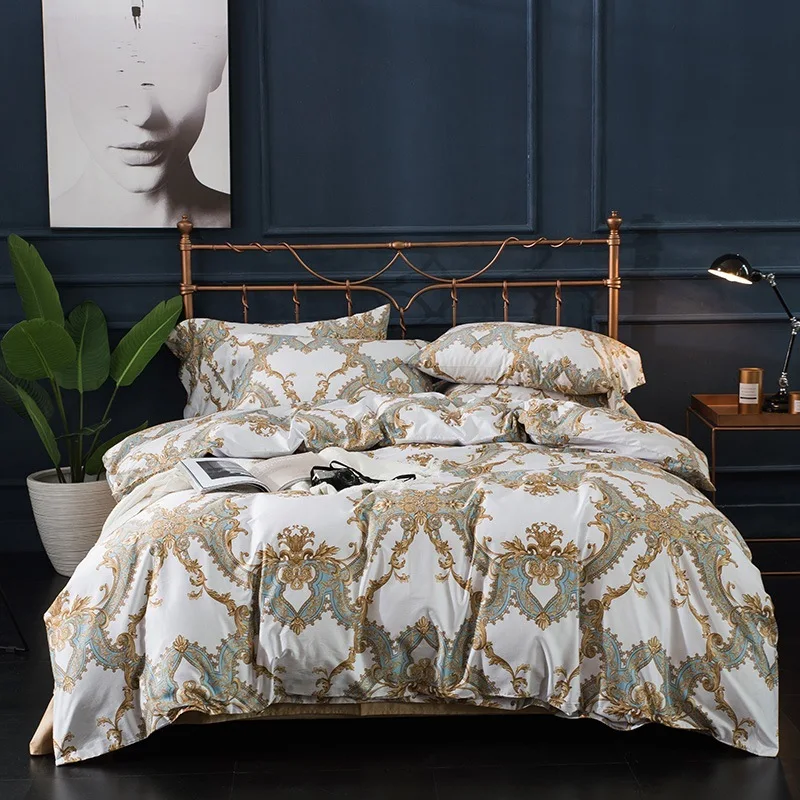 

Restore Ancient Ways Elegant Printed Home Textile Bedding Set Bed Cover Bed Sheet Duvet Cover Pillowcase Bed Linen Bedclothes