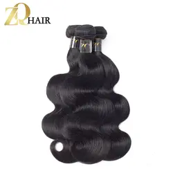 ZQ волос товары тела волны индийского плетение волос 3 Связки Пряди человеческих волос для наращивания натуральный Цвет non-реми Инструменты
