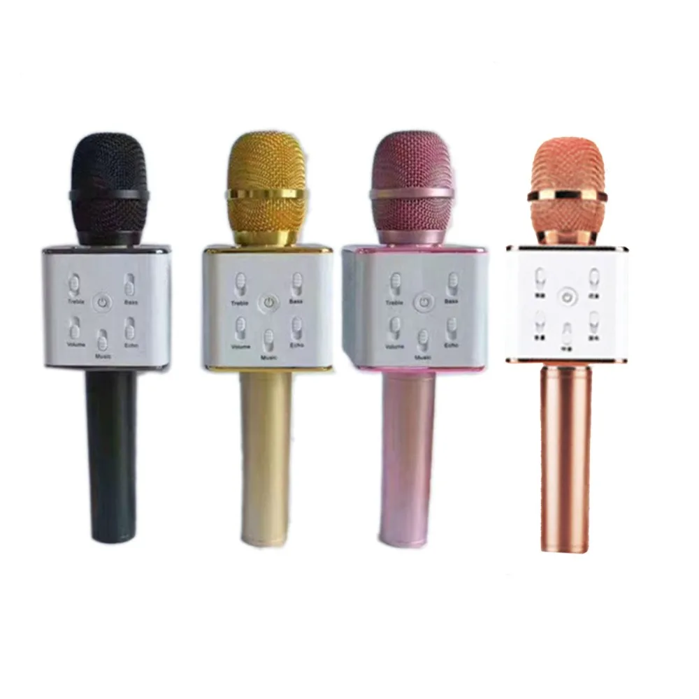 Q7 Handheld Microphone Bluetooth Wireless KTV With Speaker Mic Microfono Handheld For iphone