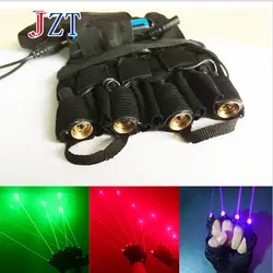 Z 532nm 80 мВт зеленый/красный/фиолетовый перчатка с лазерами 4 шт. лазерной для сцены, лазерного шоу реквизит светодиодный танец DJ Club Chiristmas