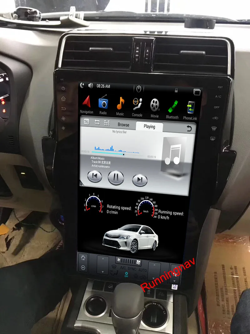 16 &quotTesla Тип Android Fit TOYOTA PRADO 2018 Автомобильный dvd плеер навигация gps