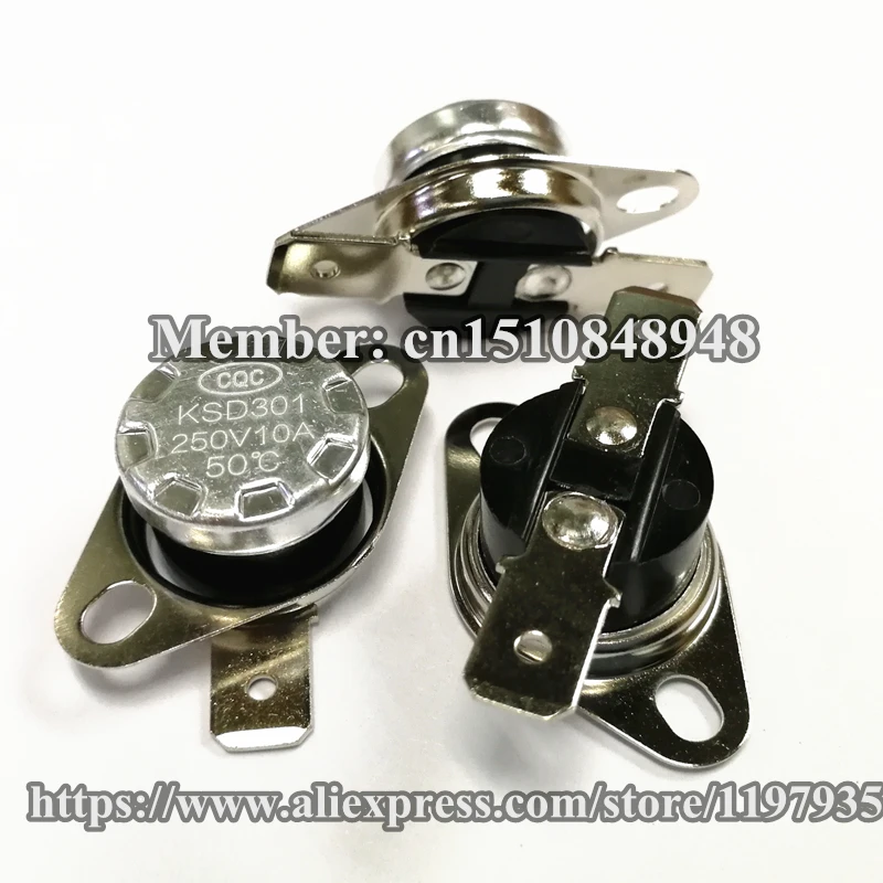 

KSD301 Thermostat temperature switch 50 degrees 250V 10A 50 degrees