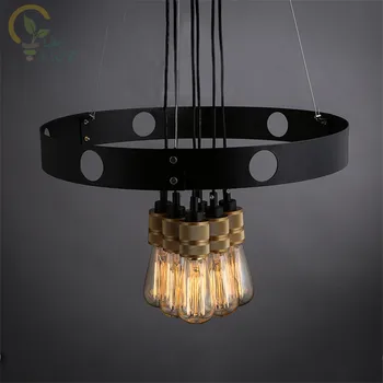

Retro Edison Pendant Light Iron Vintage Scandinavian Loft Pyramid Lamp Metal Pendant Lamp E27 Indoor Hanglamp for Bar Coffee