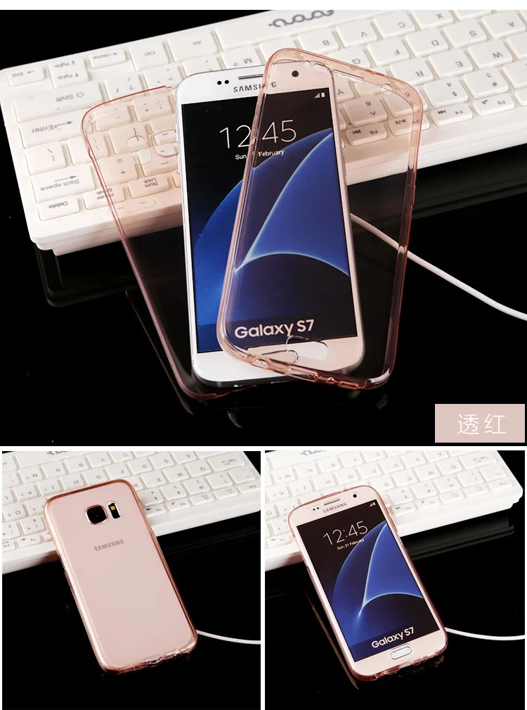360 Full Cover Protection Soft TPU Case For Samsung Galaxy A5 A6 A7 A750 A8 2018 A3 A5 A7 2017 A310 A520 A8+Double Silicone Case (8)