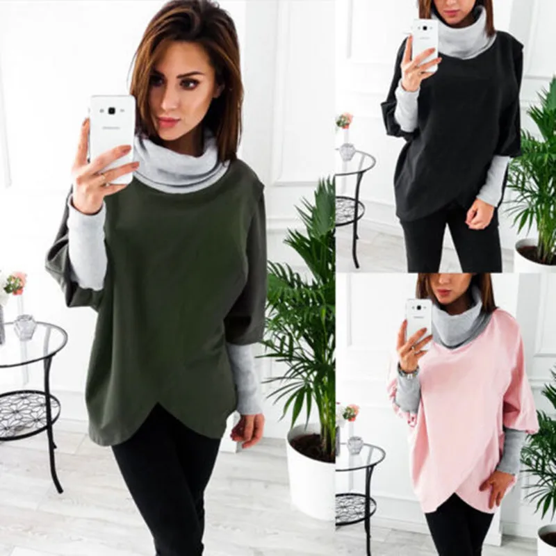 Womens Long Sleeve Hoodies Sweatshirt Hooded Casual Loose