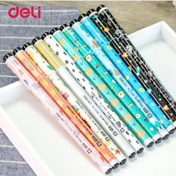 

Deli gel pens 24 Pcs/Set 0.35mm Pens For School Supplies Flexible Gel pens For Office Supplies Desk Accessories Stationery